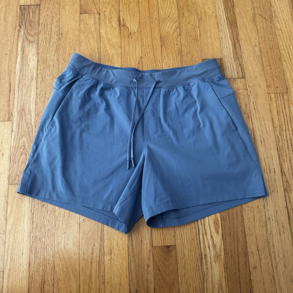 Lululemon Men’s Zeroed In Shorts Linerless Blue Large Athletic Gym Running Train
